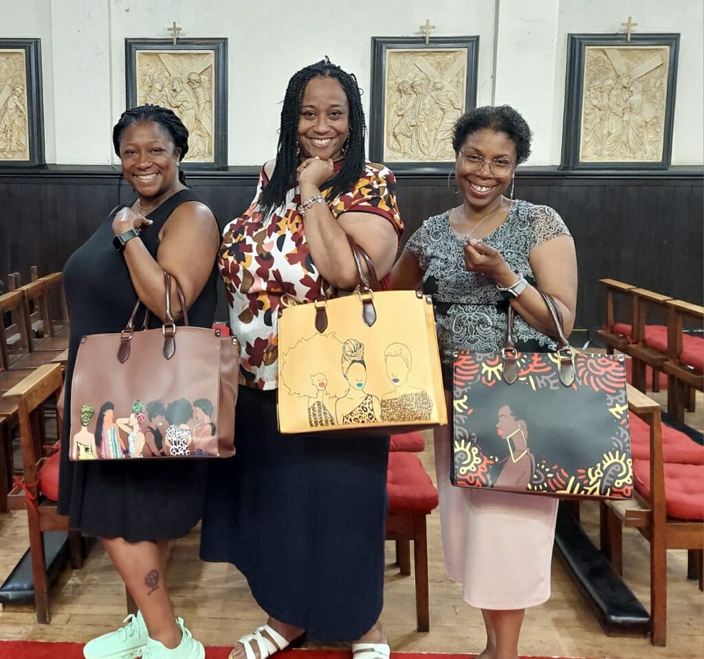 Customer photo review of Mahogany Tote Bag