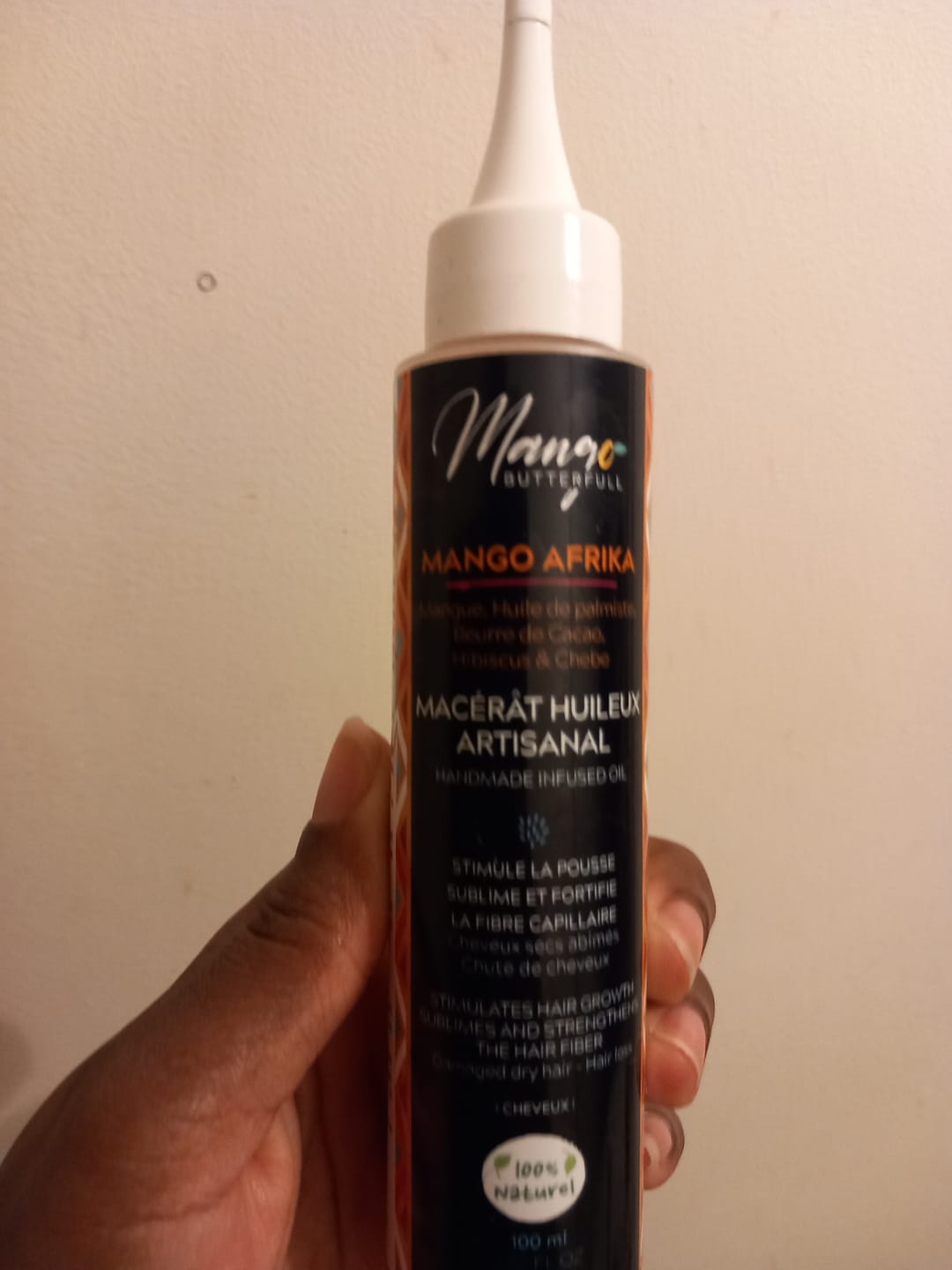 Customer photo review of Shampoing doux sans sulfates -   MANGO AFRIKA