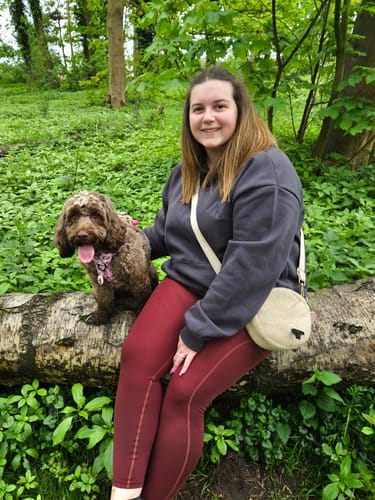 Customer photo review of Walkies Ready® Leggings - Mulberry