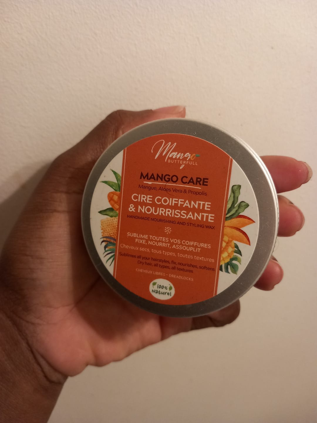 Customer photo review of Cire coiffante et nourrissante