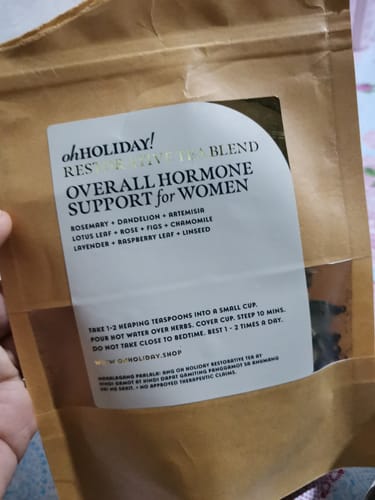 Customer photo review of Overall Hormone Support Tea Blend for Women
