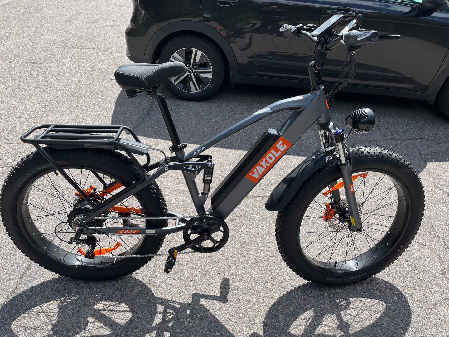 Customer photo review of Vakole CO26 26" 750W Fat Bike Full Suspension E-Mountain Bike 48V 16Ah E-MTB