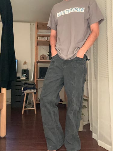 Customer photo review of RT No. 11428 DARK GRAY STRAIGHT CARPENTER PANTS