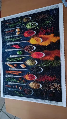 Customer photo review of 5D Diamond Painting AB Steine Gewürze mit 100 Farben
