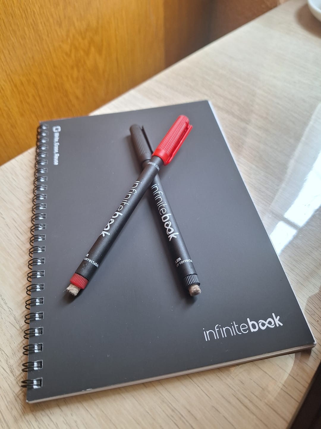 Customer photo review of Infinitebook Lined A5 Black