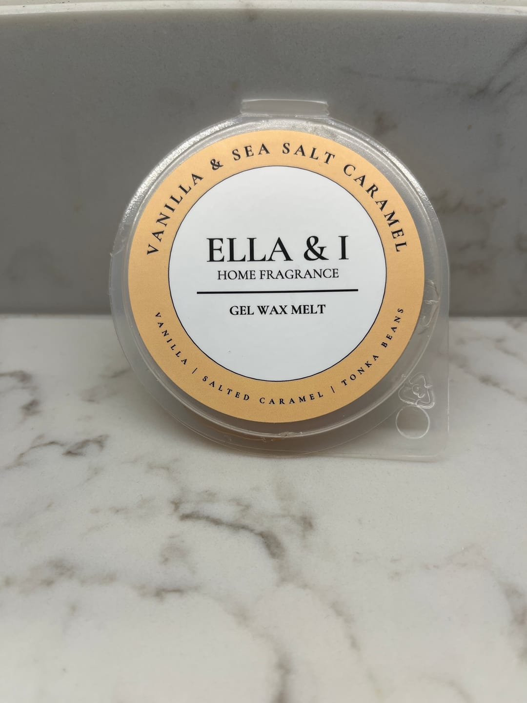 Customer photo review of Vanilla & Sea Salt Caramel Gel Melt