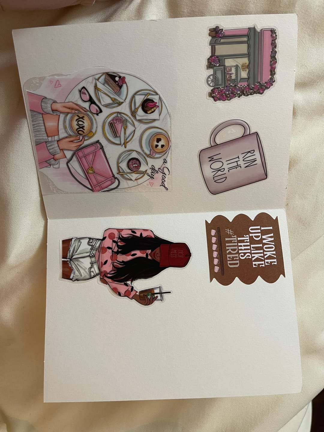 Customer photo review of Coffee Queen Planner Sticker Book