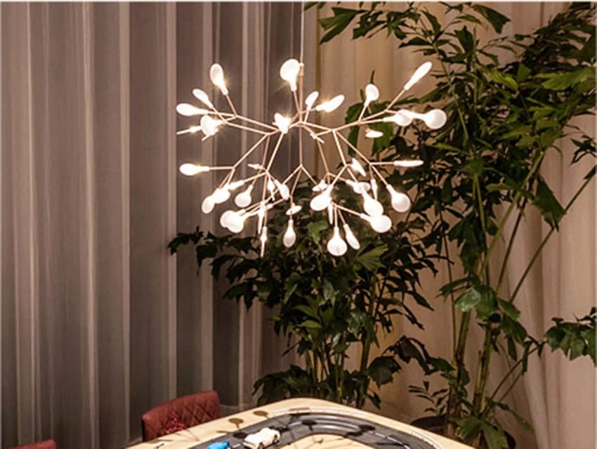 Customer photo review of Heracleum Rose Gold Branch Chandelier