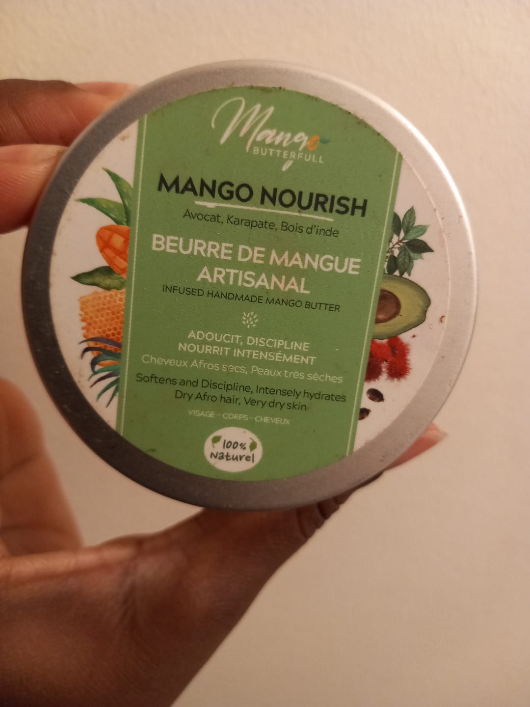 Customer photo review of Beurre de mangue artisanal NOURISH