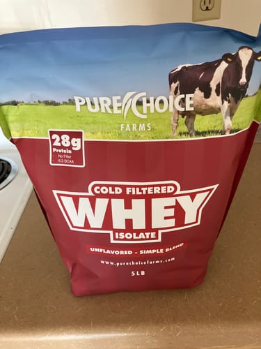 Customer photo review of Whey Protein Isolate Unflavored