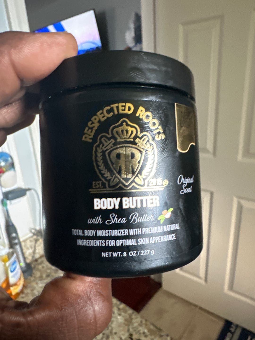 Customer photo review of Respected Roots Body Butter (Original Scent 8oz)