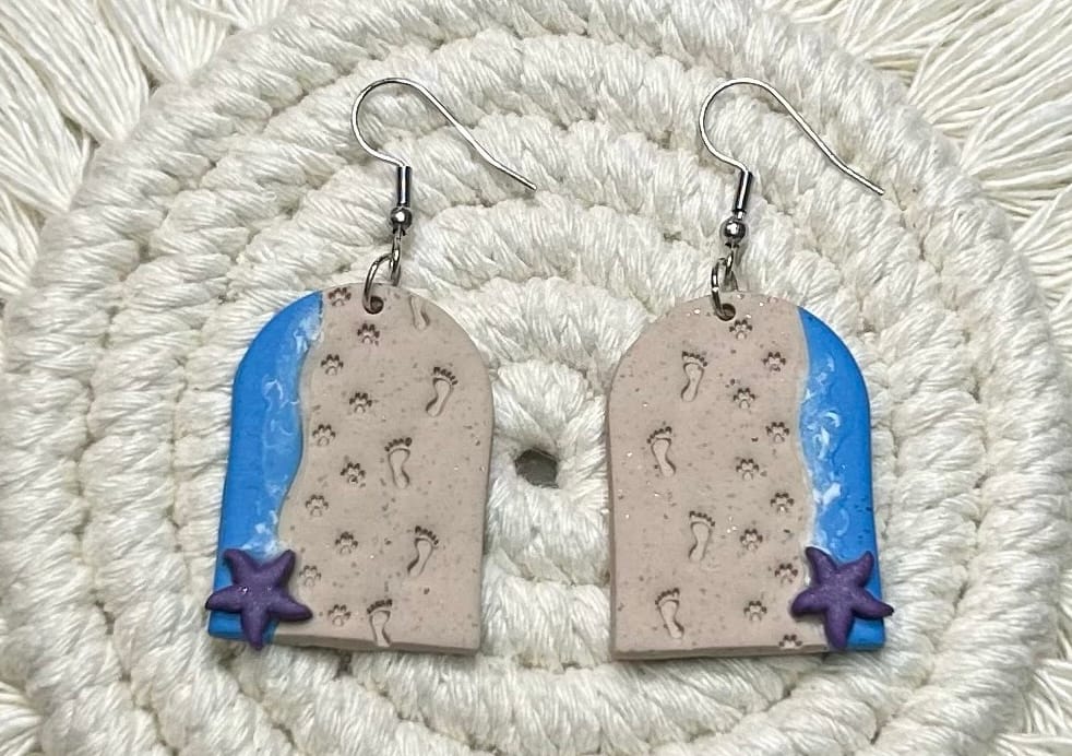 Customer photo review of Footprints Polymer Clay Stamps