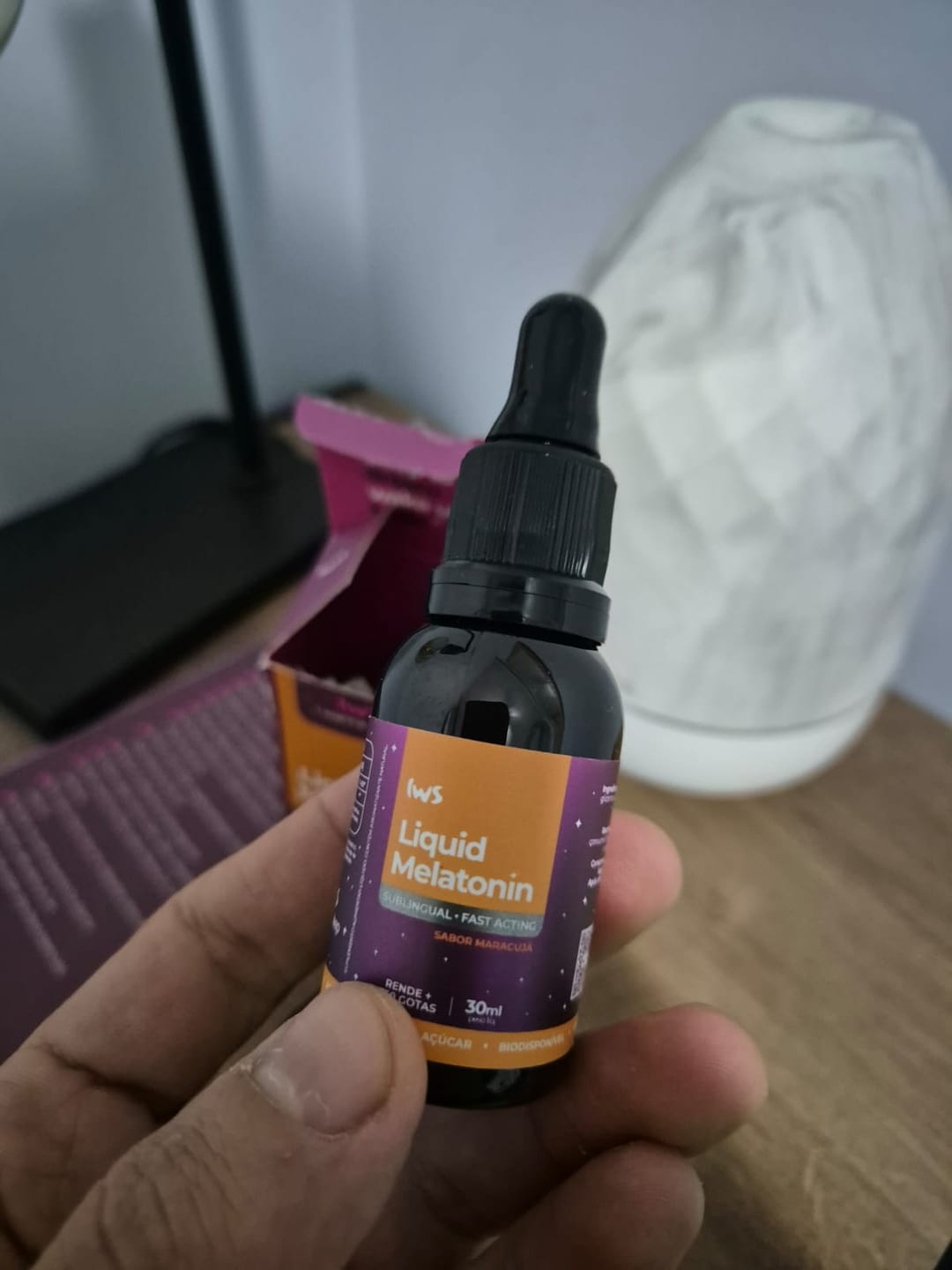 Customer photo review of Melatonina Líquida IWS 30ml Maracujá