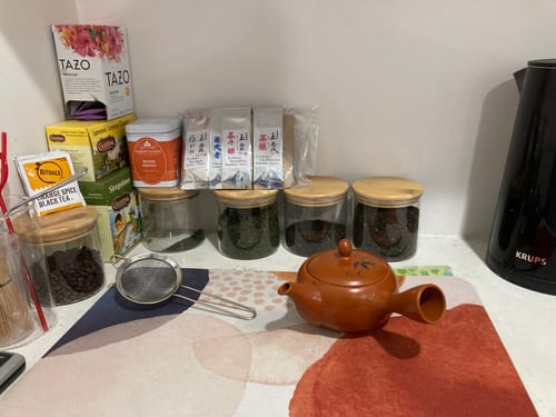 Customer photo review of Japanese Tea Sampler Mega 22 pack