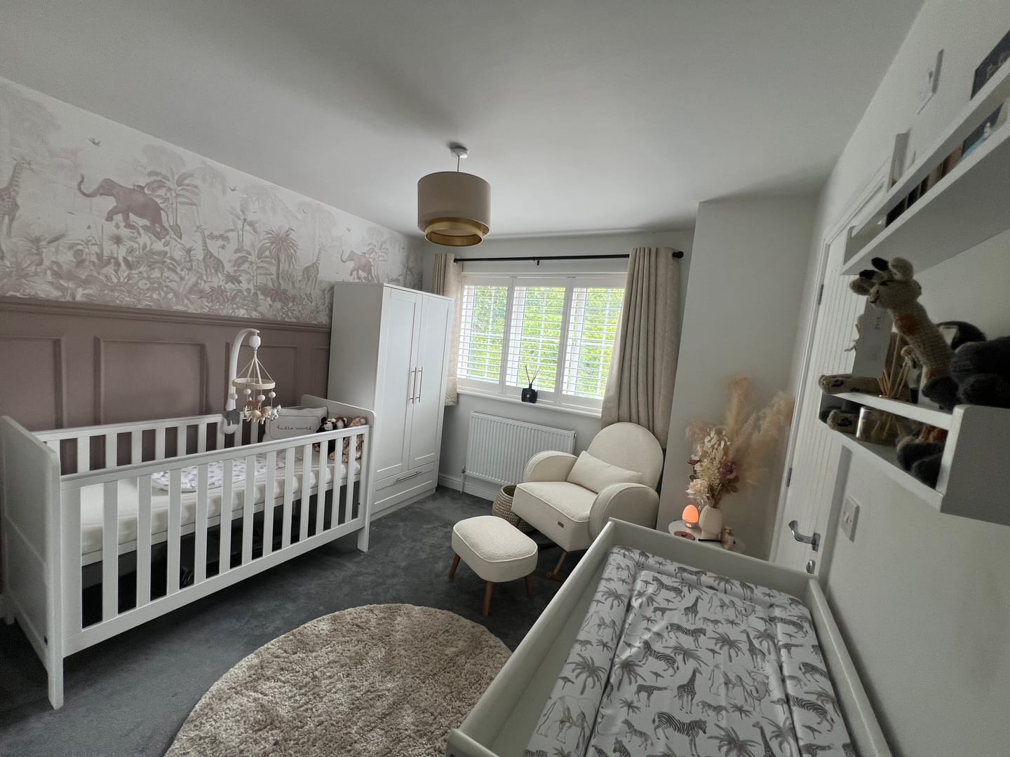 Customer photo review of Magic Jungle Wallpaper Mural | Rose