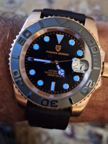 Customer photo review of 2023 PAGANI DESIGN New Luxury Men Mechanical Wristwatch Stainless Steel Sapphire Automatic Watch 100M Waterproof  Clock
