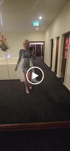 Customer video review of Amara Sequin Mini Dress - Silver