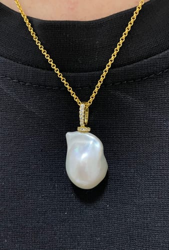 Customer photo review of New Yorker Baroque Pearl Necklace WN00606