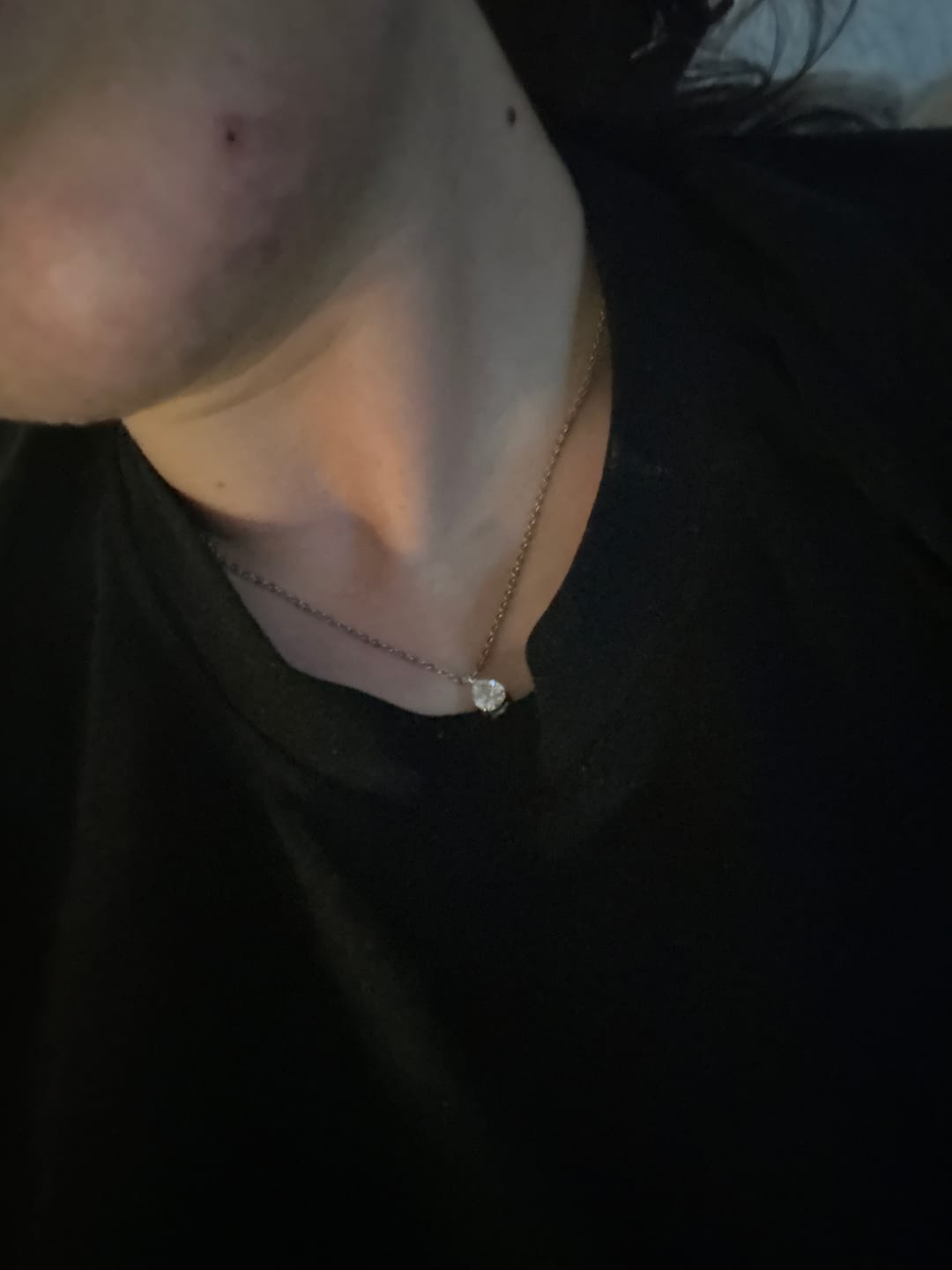 Customer photo review of Teardrop Halskette | 18K vergoldet