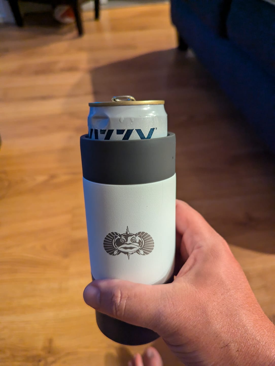 Customer photo review of Non-Tipping 12oz Slim Can Cooler