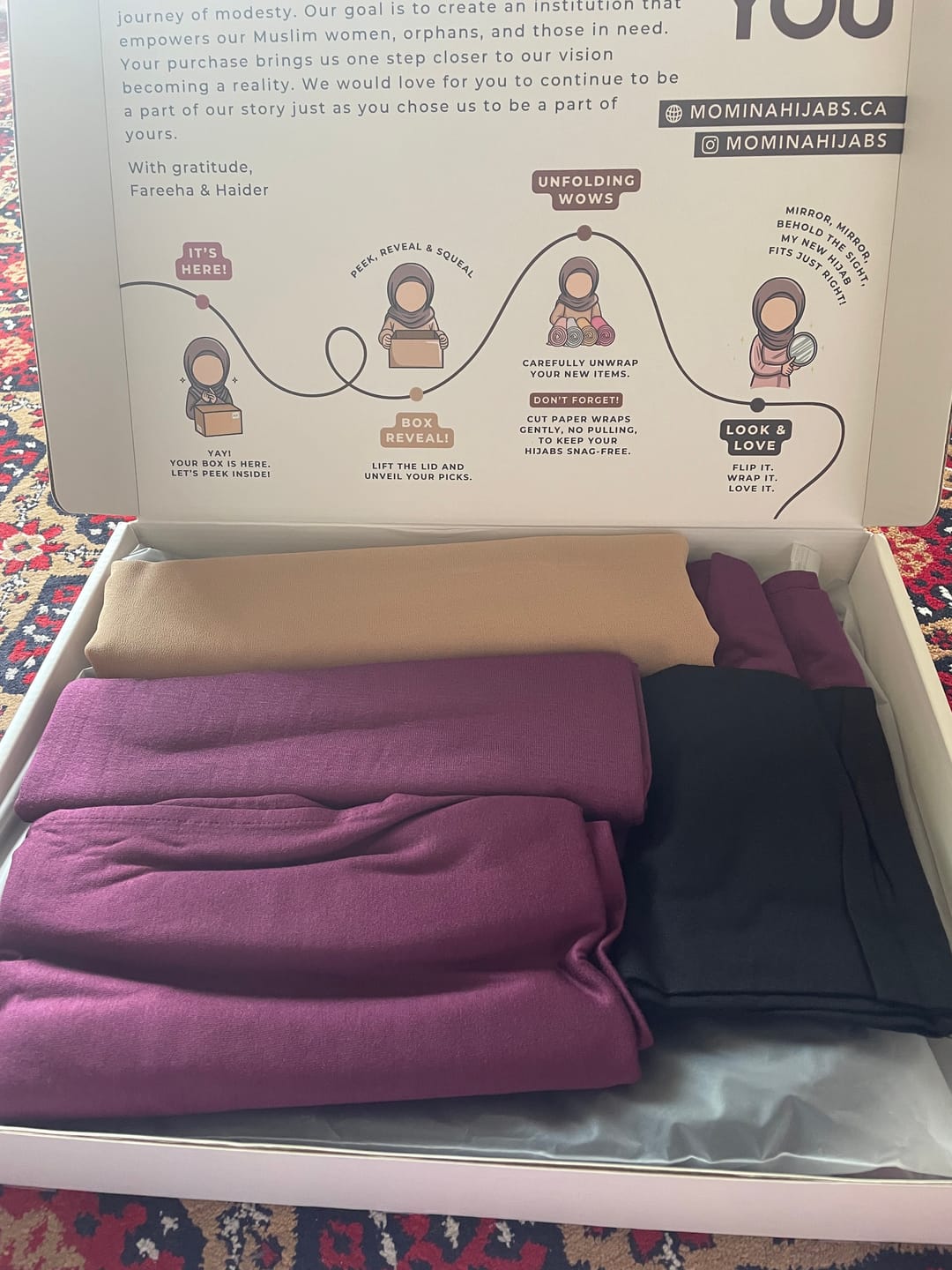 Customer photo review of Classic Khimar - Habibah