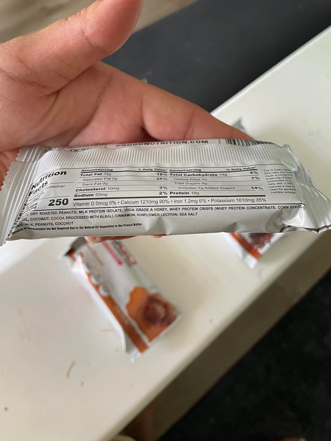 Customer photo review of Chocolate Peanut Butter Crunch