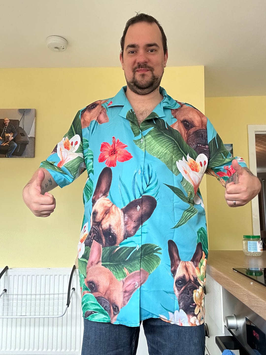 Customer photo review of Your photo - Personalised hawaiian shirt