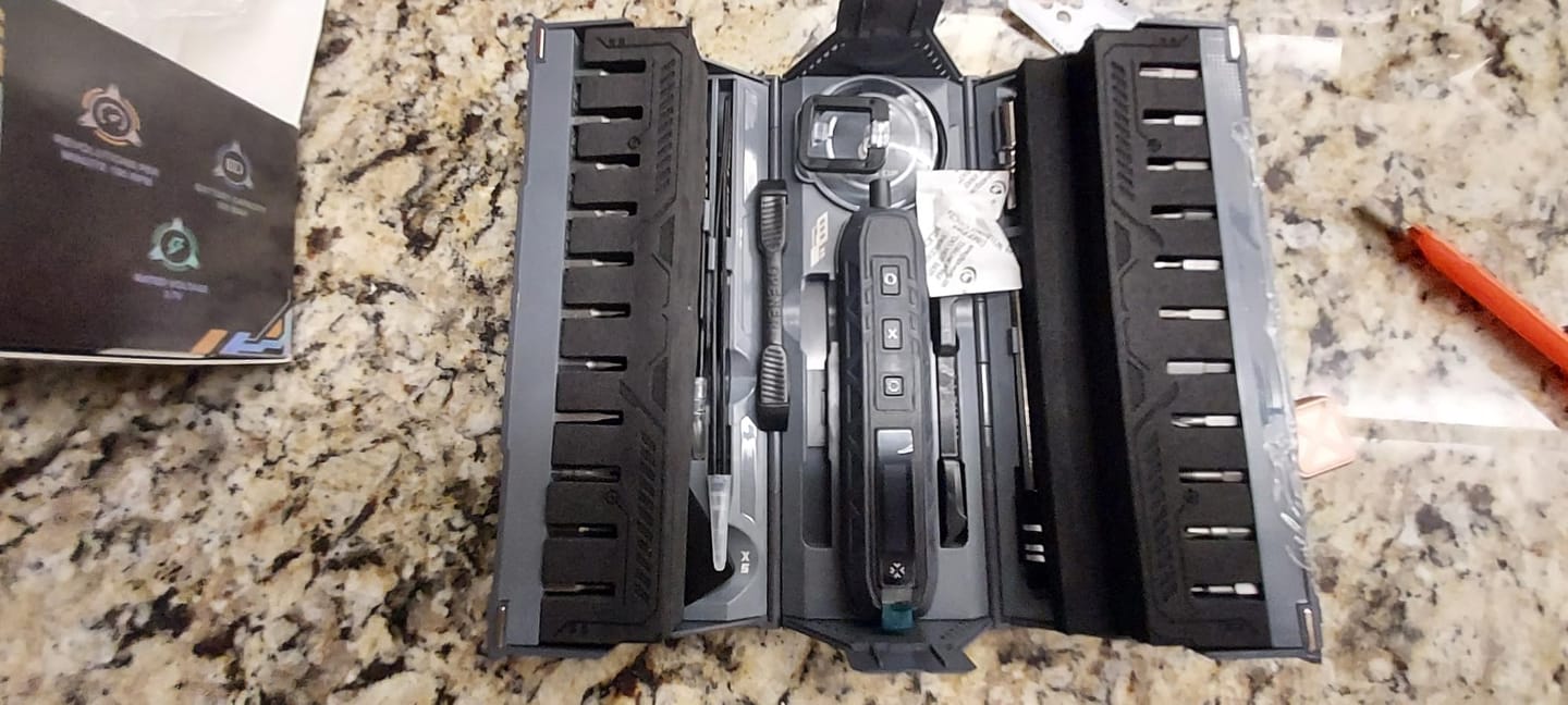 Customer photo review of EZARC I.E.S 181 in 1 Electric Screwdriver Set