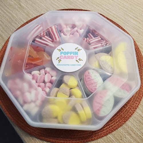 Customer photo review of Poppin Candy Custom Candy Platter
