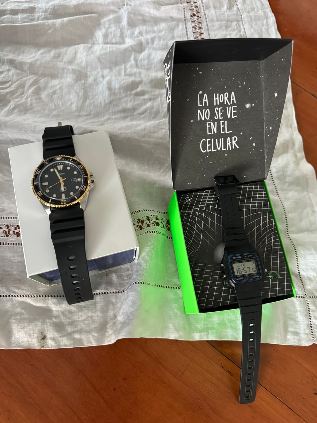 Customer photo review of Reloj Casio Submariner Marlin Duro MDV106G-1AVCF Negro Dorado Buceo