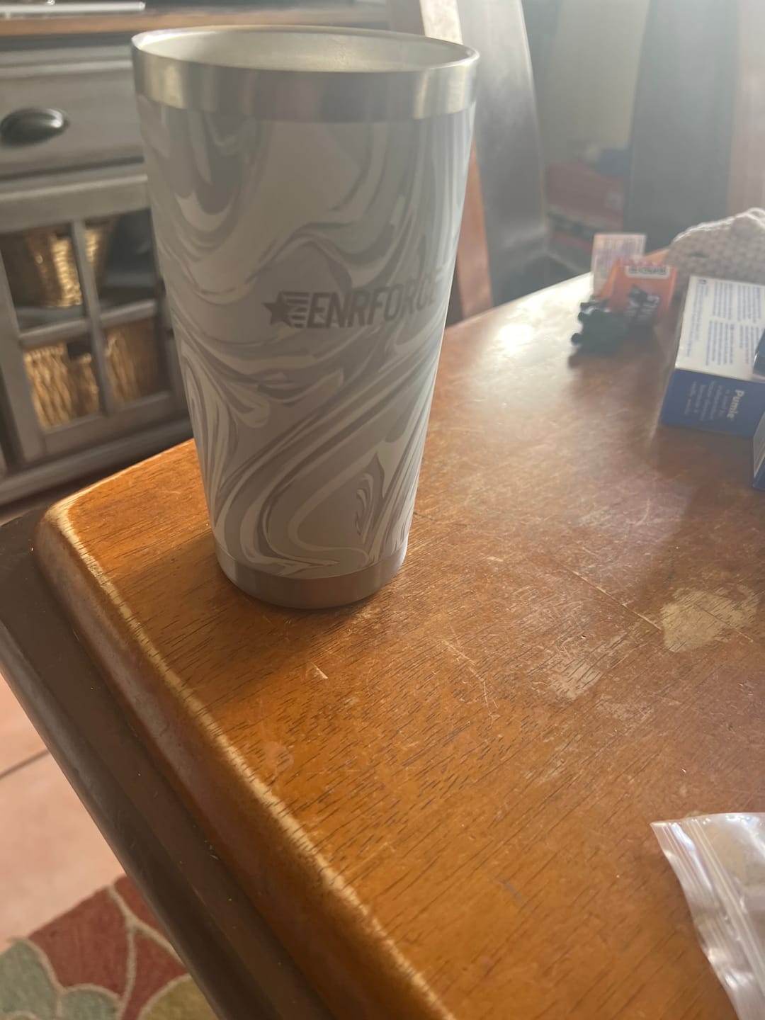 Customer photo review of 20 OZ Soft Matte Tumbler