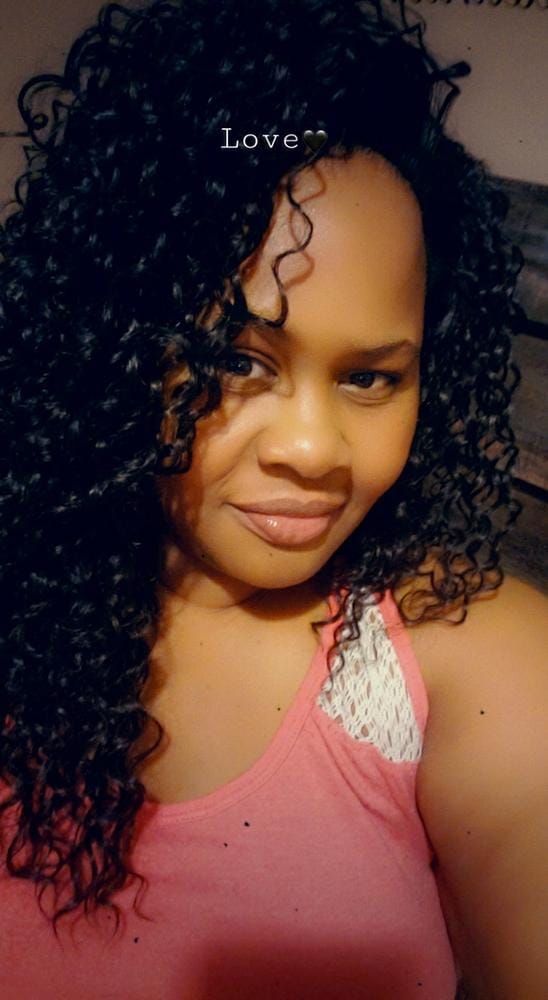 Customer photo review of Outre Big Beautiful Hair Drawstring Ponytail 4A KINKY KOILS 14"