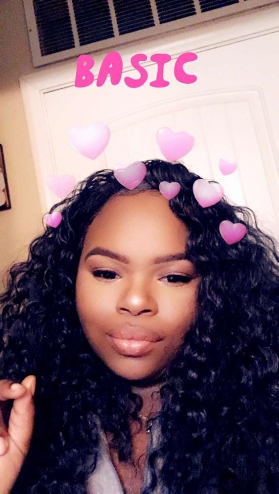 Customer photo review of Outre Quick Weave Half Wig Batik Bundle Hair PERUVIAN