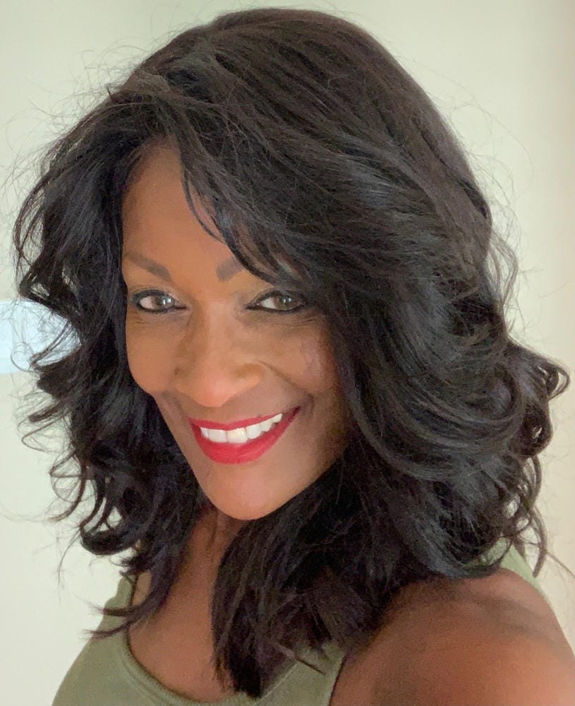Customer photo review of Freetress Fullcap Band Wig BALI GIRL