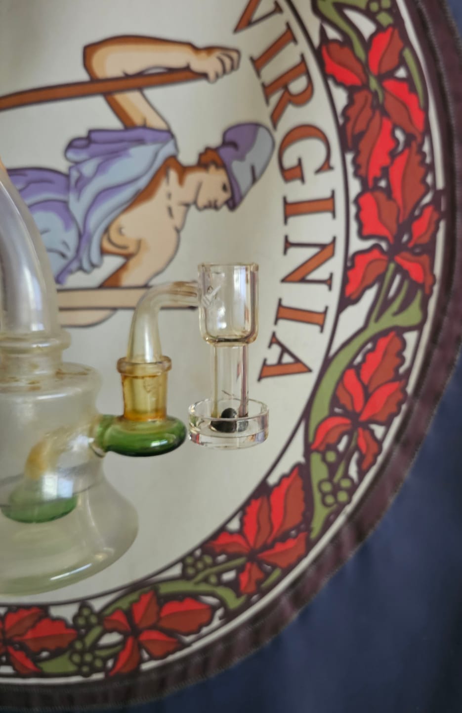 Customer photo review of HONEYSUCKLE BEVEL QUARTZ BANGER - 90° DEGREE | YL