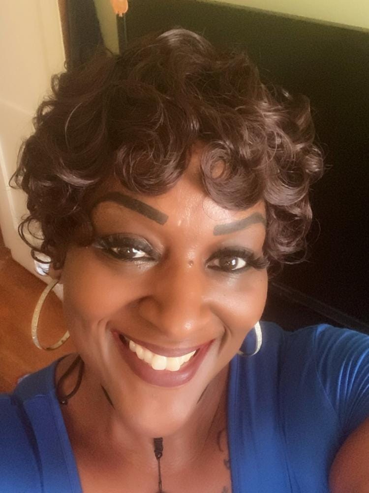 Customer photo review of Sensationnel Synthetic Dashly Full Wig - UNIT 1