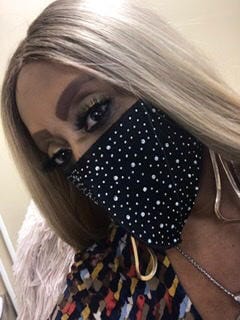 Customer photo review of Outre Soft & Natural Synthetic Lace Front Wig NEESHA 203