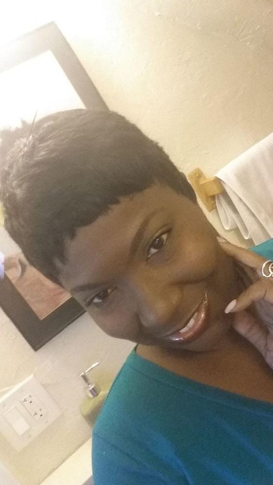 Customer photo review of Outre Human Hair Wig DUBY PIXIE