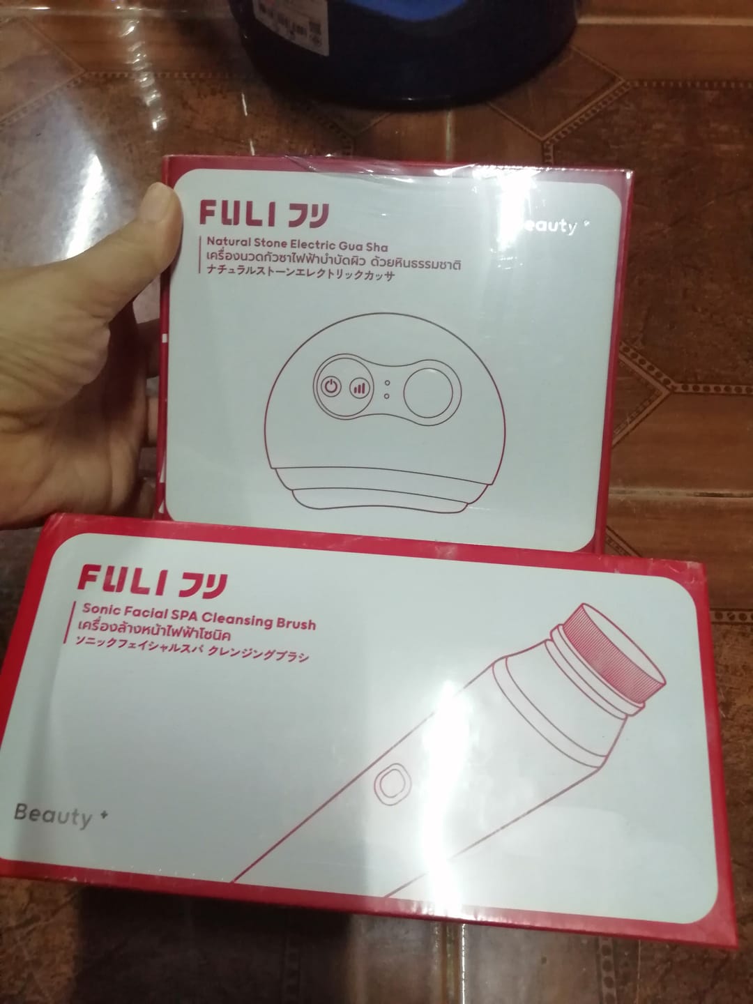 Customer photo review of เครื่องล้างหน้าไฟฟ้าโซนิค | FULI Sonic Facial SPA Cleansing Brush