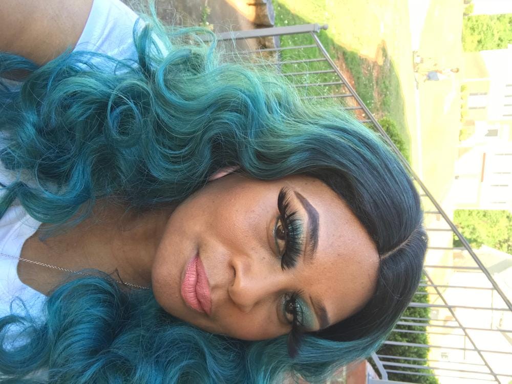 Customer photo review of Freetress Equal Synthetic Natural Me Drawstring Fullcap Half Wig - NATURAL ROLLER SET