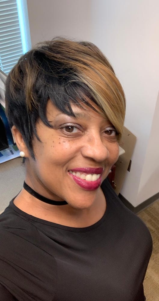 Customer photo review of Freetress Equal Synthetic Hair Full Wig - CHARLIE