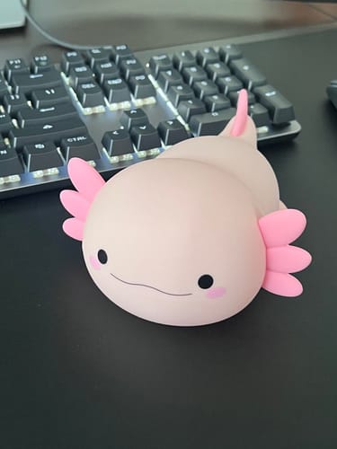 Customer photo review of MeWaii® Axolotl Cute Squishy Night Light - Perfect Gift 🎁