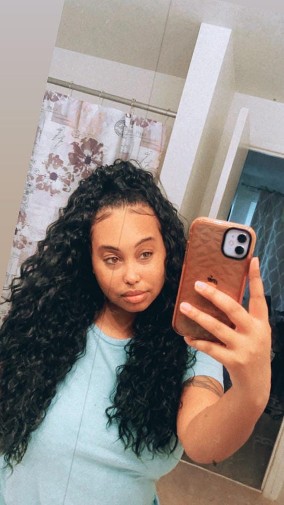 Customer photo review of Sensationnel Instant Up & Down Pony Wrap Synthetic Half Wig - UD 2