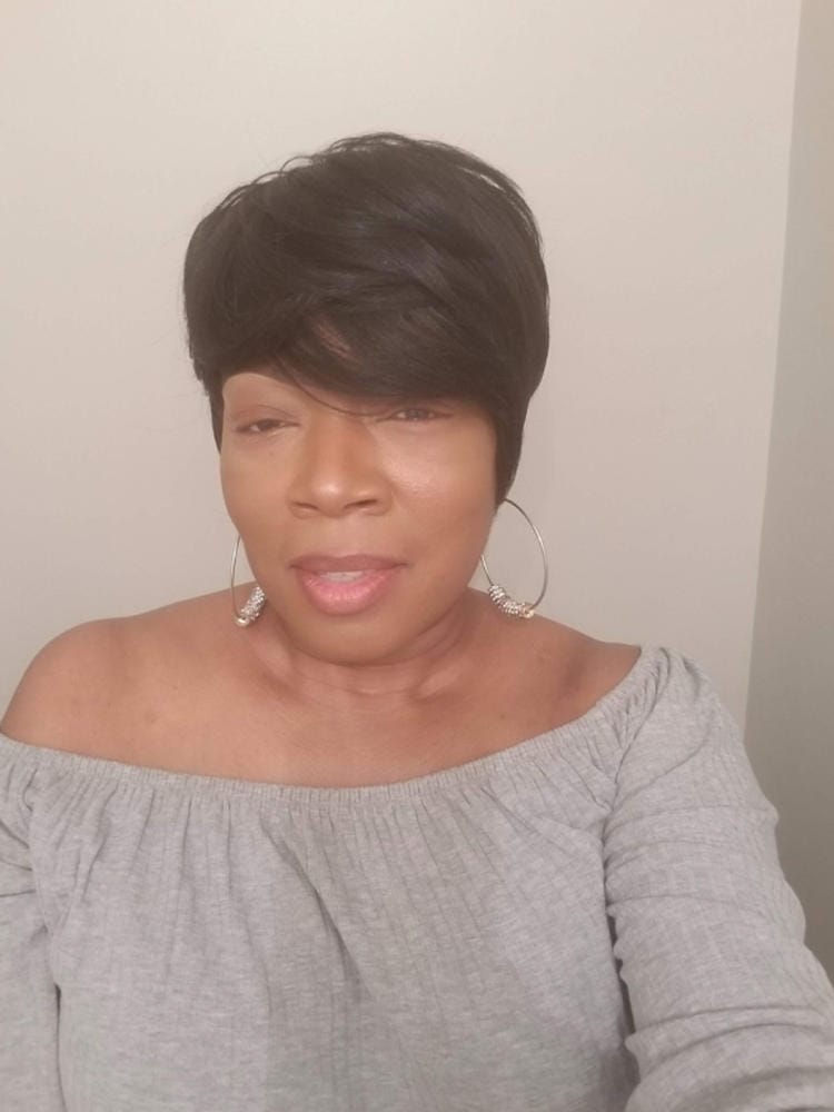 Customer photo review of Freetress Equal Synthetic Hair Full Wig - CHARLIE