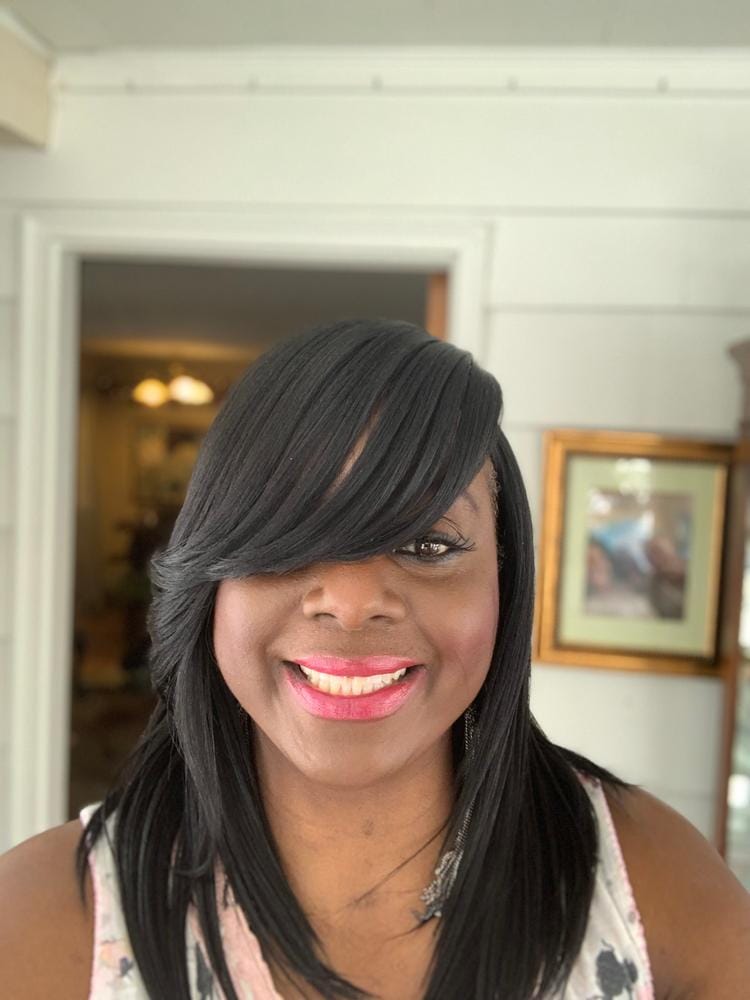 Customer photo review of Sensationnel Empress Synthetic Natural Center Part Lace Front Wig - TIARA