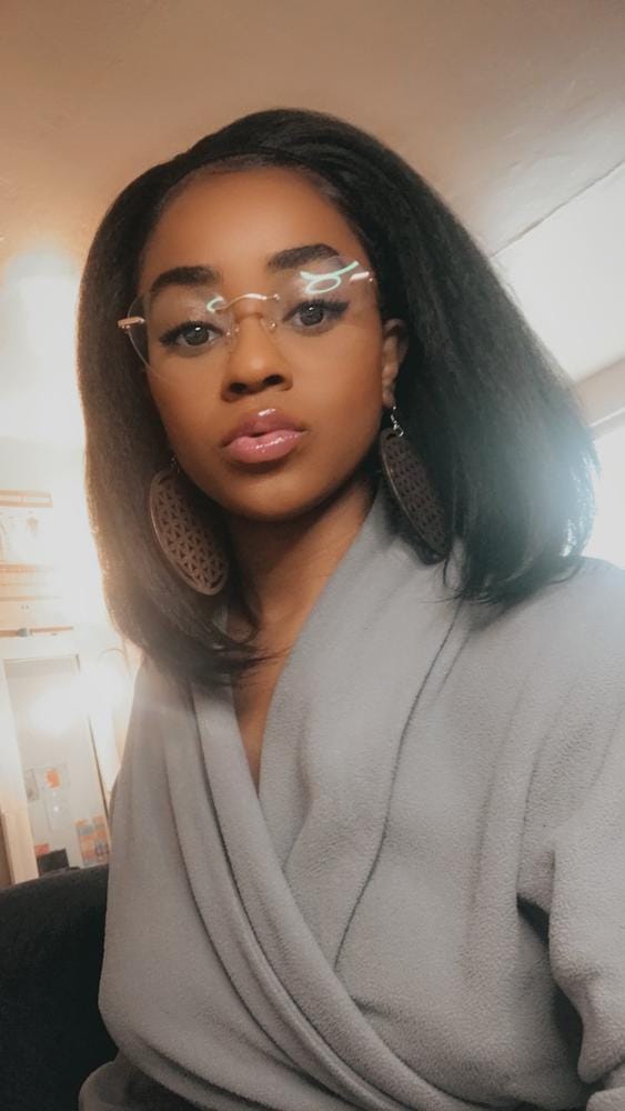 Customer photo review of Sensationnel Synthetic Curls Kinks & CO Instant Weave Half Wig - BOSS BABE/TOP BABE