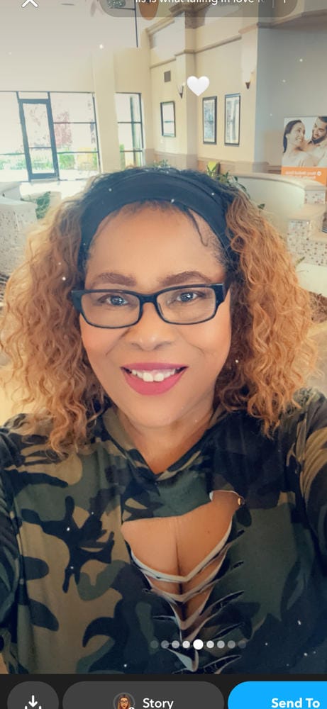 Customer photo review of Freetress Equal Drawstring Fullcap Half Wig - JUICY GIRL