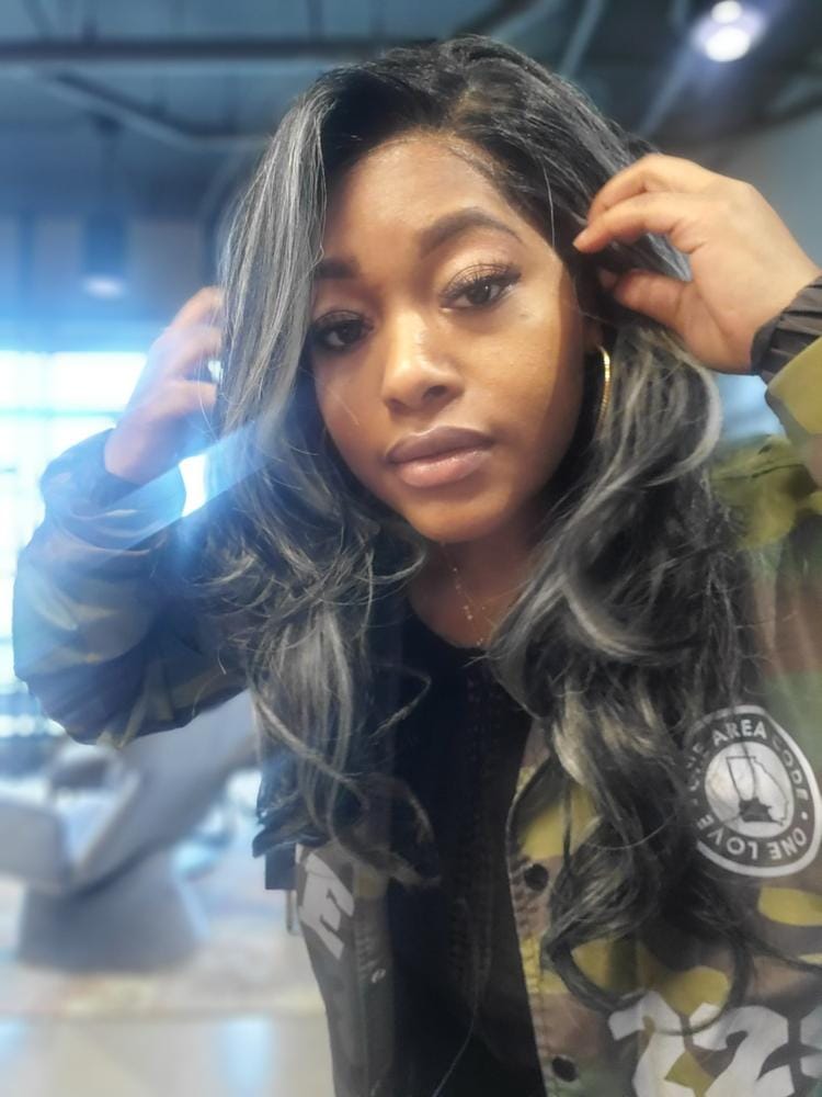 Customer photo review of Sensationnel Cloud 9 Synthetic 13X6 HD Lace Wig - GLENNA