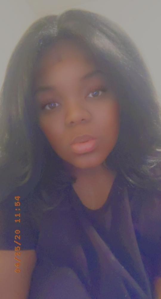 Customer photo review of Outre Soft & Natural Synthetic Lace Front Wig NEESHA 201