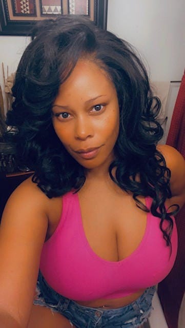 Customer photo review of Outre Perfect Hairline Synthetic 13X6 HD Lace Front Wig - JULIANNE 24